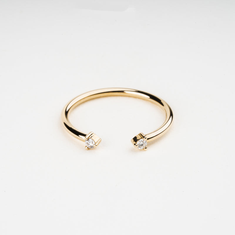 Gemini Diamond Ring - 9ct Gold