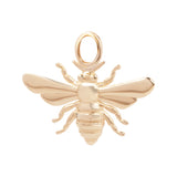 Honey Bee Drop Charm - 9ct Gold