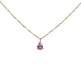 Roxy Necklace with Pear Shape Pink Sapphire - 18ct Gold