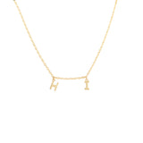 Multi Letter Necklace - 9ct Gold