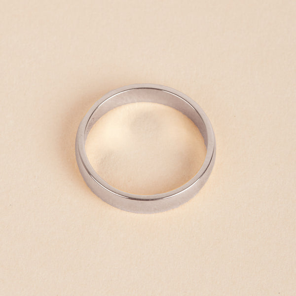 Otis Ring - 14ct White Gold Polished