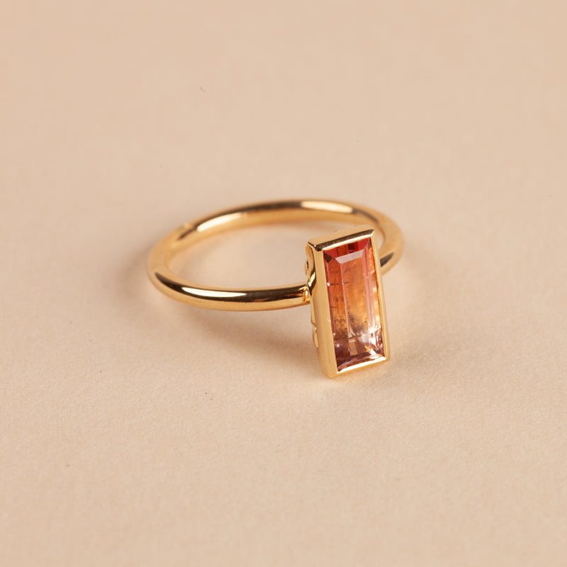 Juno Pink Tourmaline Ring - 18ct Gold