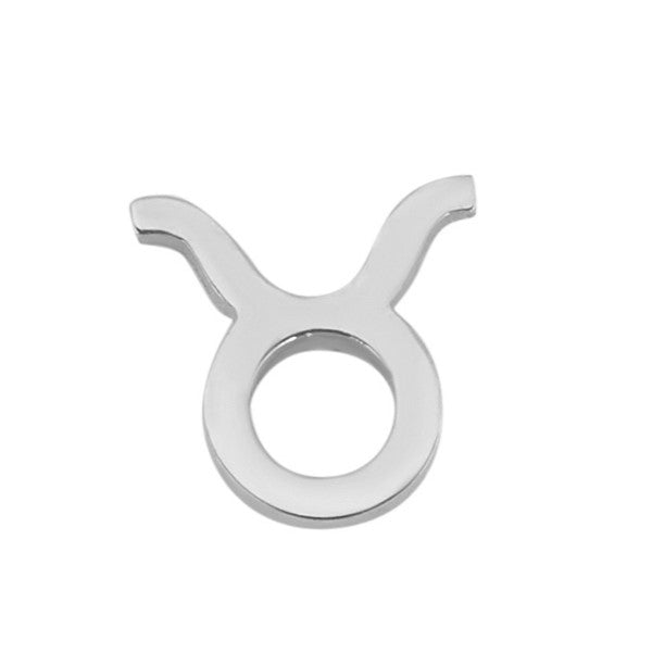 Moon Big Three Necklace Charm - 9ct White Gold
