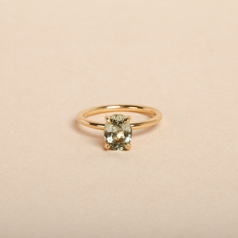 Isla 1.91ct Green Sapphire Solitaire - 18ct Gold