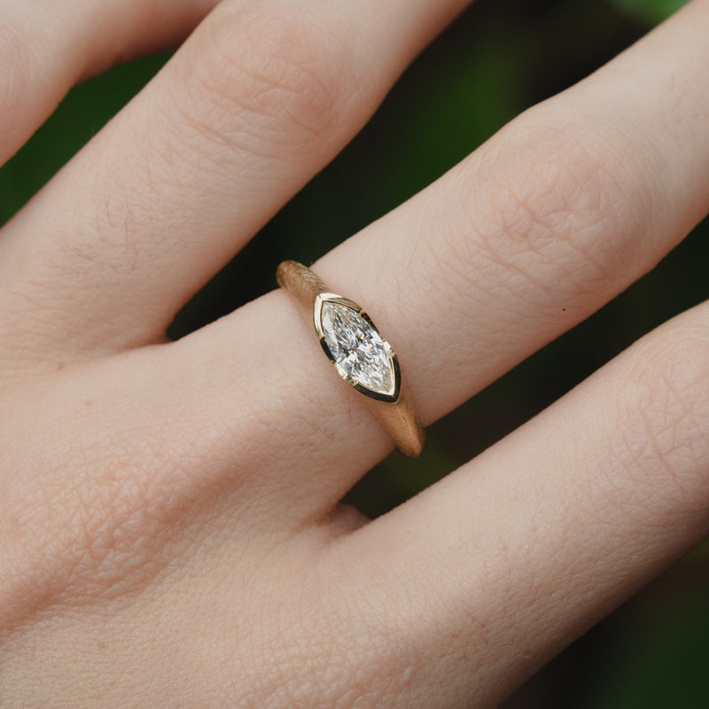 Athena 0.54ct Marquise Diamond Ring - 18ct Gold