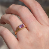 Nico Ring with Purple Sapphire - 18ct Gold